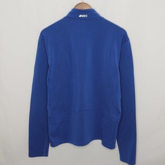 Mountain Equipment Co-op Men's Large Blue Fleece 1/4 Zip Pullover Jacket - Picture 3 of 7